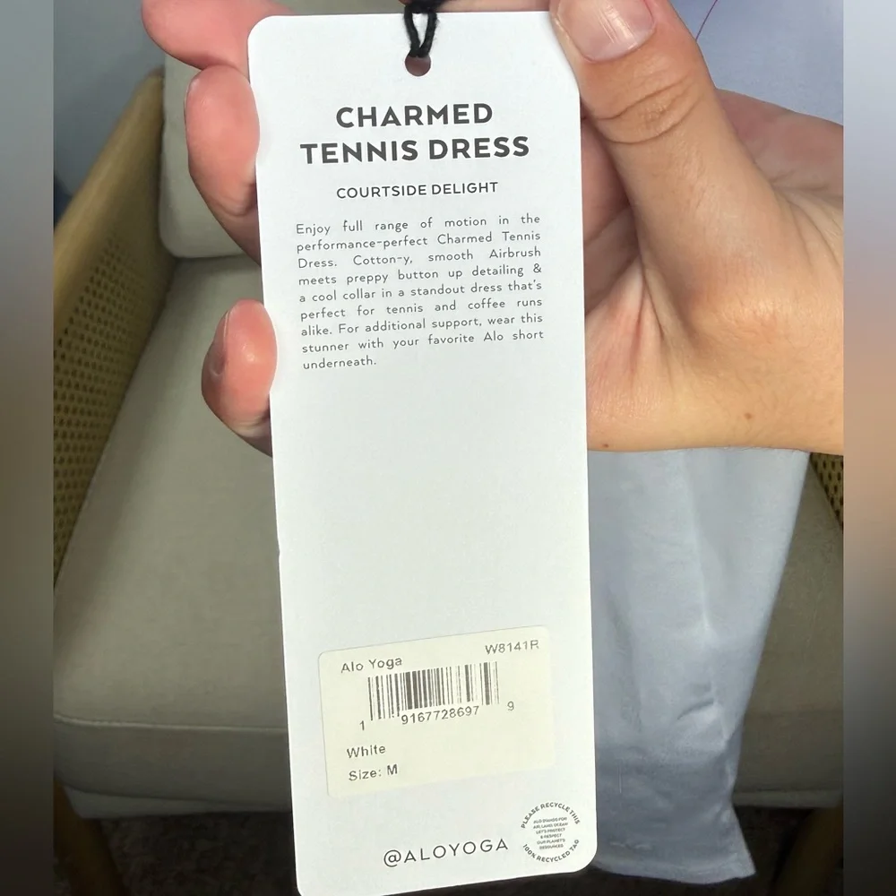 NWT Alo Yoga Charmed Tennis Dress Size medium